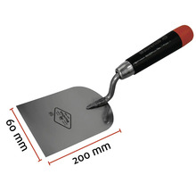 Maurerkelle mit den Maßen 200 mal 60 Millimeter.