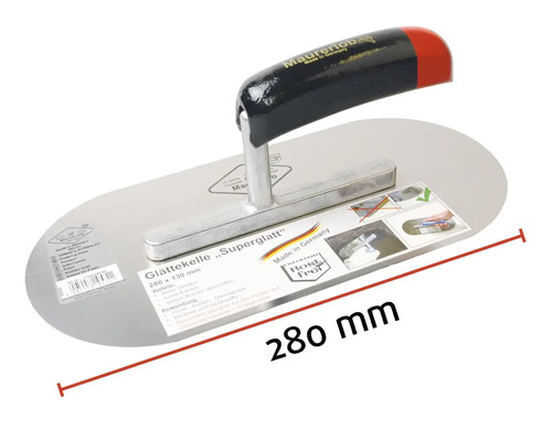 Glättkelle, 280 Millimeter, Maurerwerkzeug