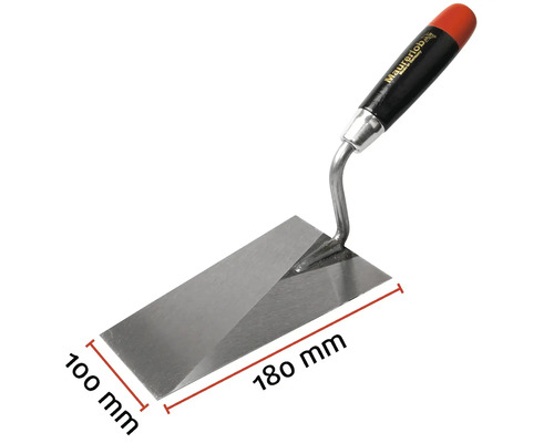 Maurerlob Glättkelle, 180 x 100 Millimeter