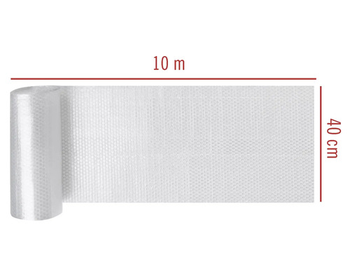 Rolle Luftpolsterfolie, 10 Meter lang und 40 Zentimeter breit