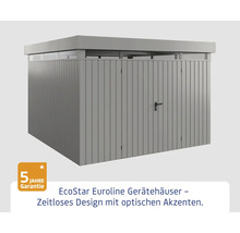 EcoStar Euroline Gerätehaus mit Tür und fünf Jahren Garantie