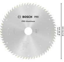 Bosch Pro Aluminium Kreissägeblatt mit 216 Millimeter Durchmesser