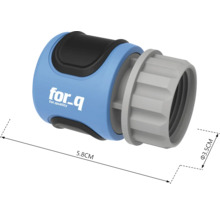 for_q Schlauchverbinder mit den Maßen 5,8 x 3,5 cm