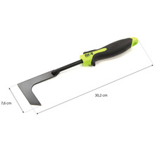Unkrautstecher mit einer Länge von 30,2 cm und einer Breite von 7,6 cm.