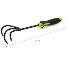 Gartenkralle mit drei Zinken und einer Länge von 34,5 cm