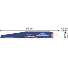 Bosch Säbelsägeblatt Expert Multi Material, Carbide Technology, Bosch Logo, Länge 225 Millimeter, Breite 25 Millimeter, Dicke 1,25 Millimeter.