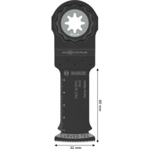Bosch Starlock Plus Tauchsägeblatt PAIZ 32 EPC für Holz, 32 Millimeter Breite, 60 Millimeter Schnitttiefe mit Curved Tec