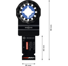 Bosch Starlock Tauchsägeblatt Expert MetalMax AIZ 20 AIT für Metall, 20 Millimeter Breite, 40 Millimeter Schnitttiefe, 90 Millimeter Gesamtlänge.