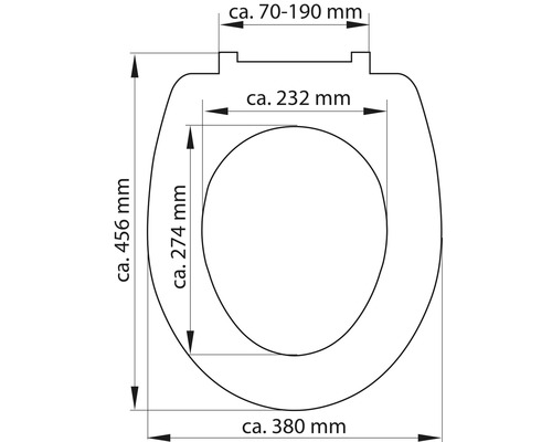 Maße Toilettendeckel