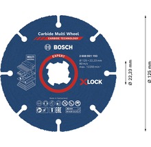 Bosch Carbide Multi Wheel Trennscheibe mit 125 Millimeter Durchmesser