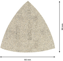 Dreieckschleifpapier, 93 Millimeter