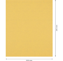 Quadratisches Schleifpapier mit den Maßen 280 mm x 230 mm