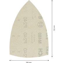 Schleifgitterscheibe für Exzenterschleifer Bosch, 100x150 mm, Korn 240, Ungelocht, 50 Stück