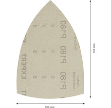 Schleifgitterscheibe für Multischleifer Bosch, 100x150 mm, Korn 180, Ungelocht, 50 Stück