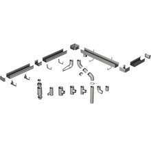Überblick über Dachrinnen-Zubehörteile