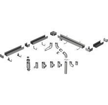 Komponenten für Rinnenentwässerungssysteme aus Metall