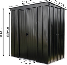 Gartenhaus SPACEMAKER 247,7 x 115 cm