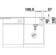 Flächenbündige Spüle Blanco Axia III XL 6 S-F reversibel 500x990 mm mit Glasschneidbrett anthrazit-thumb-5