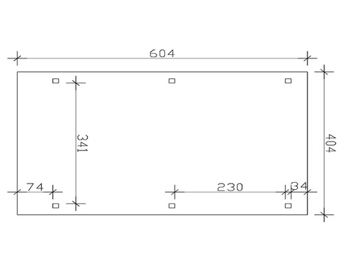 Technische Zeichnung mit Maßangaben 604, 404, 341, 230 und 74.