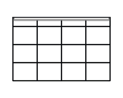 Regalstruktur mit mehreren Fächern