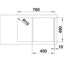 Küchenspüle Blanco Axia III 45 S jasmin inkl. Glasschneidbrett-thumb-11