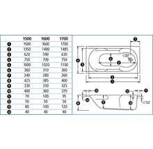 Whirlpool Ottofond Fortuna System Air 170x75 cm weiß-thumb-1 Whirlpool Ottofond Fortuna System Air 170x75 cm weiß-thumb-1