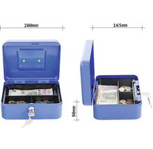 Geldkassette Rottner Traun 2 blau, Außenmaß: B, H, T: 200x90x165 mm-thumb-1