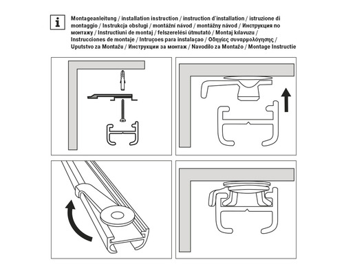 Montageanleitung für ein Produkt zur Installation