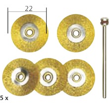 Messing-/Drahtbürsten Proxxon Ø 22 mm, 5 St.