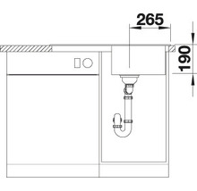 Spüle Blanco Sona 45 S 500x780 mm anthrazit