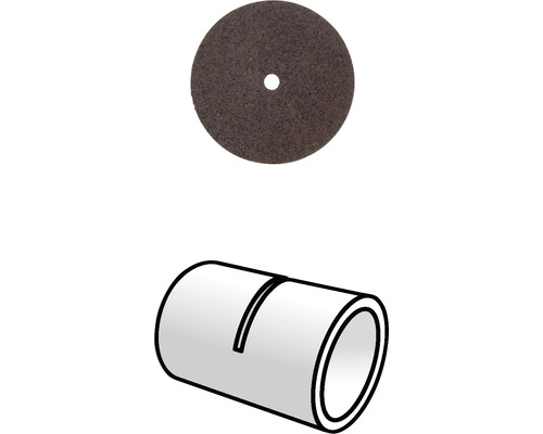 Trennscheibe und Rohrstutzen