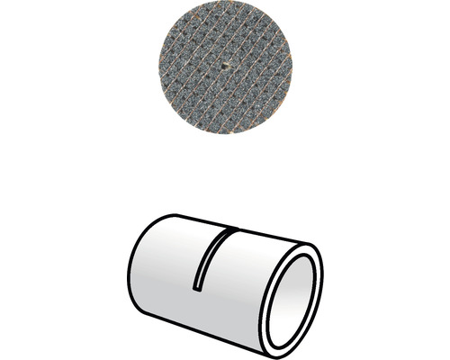 Trennscheibe und Rohrstutzen Abbildung