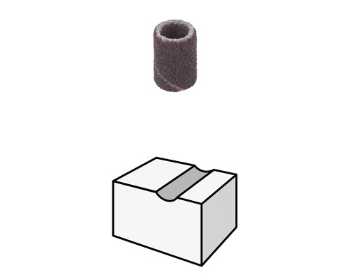 Schleifband und Werkstückhalter