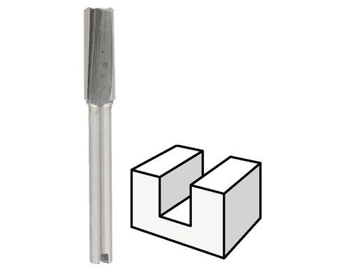 Fräser mit Nutdarstellung