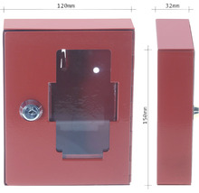 Notschlüsselbox Rottner NS-1 rot, Außenmaß: B, H, T: 120x150x32 mm-thumb-1