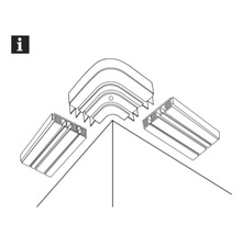 Rundbogen GE3 für Verlängerung 90° Außenbogen