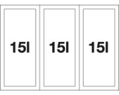 Drei Behälter mit je 15 Liter Fassungsvermögen