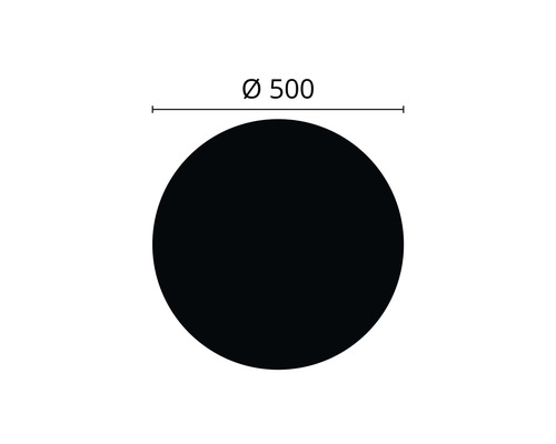 Kreis mit einem Durchmesser von 500 mm