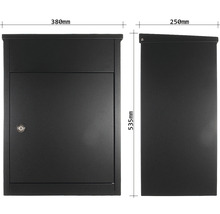 Standpaketbox Rottner Parcel Keeper 500 380x535x250 mm schwarz-thumb-1