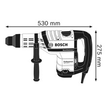 Bosch Bohrhammer mit den Maßen 530 mm mal 275 mm