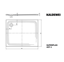 Extraflache Rechteck-Duschwanne Kaldewei Superplan Mod.407-1 120x100x2,5 cm weiß-thumb-7 Extraflache Rechteck-Duschwanne Kaldewei Superplan Mod.407-1 120x100x2,5 cm weiß-thumb-7