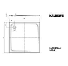Extraflache Duschwanne Kaldewei Superplan Mod.399-1 120x120x2,5 cm weiß-thumb-7 Extraflache Duschwanne Kaldewei Superplan Mod.399-1 120x120x2,5 cm weiß-thumb-7