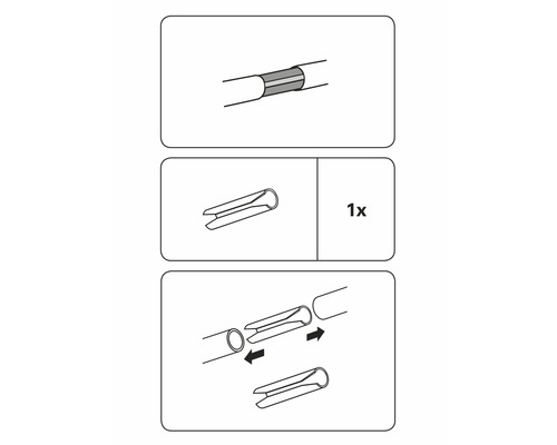 Anleitung zur Verbindung von Rohren mit einem Verbinder