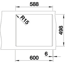 Spüle Blanco Etagon 6 510x600 mm felsgrau-thumb-4