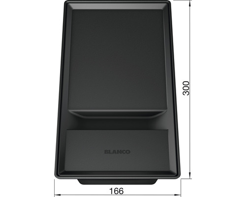 Blanco Abtropfschale mit den Maßen 300 mal 166 Millimeter