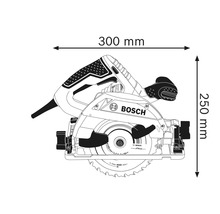 Handkreissäge Bosch Professional GKS 55+ G inkl. 1 x Kreissägeblatt (Standard for Wood speed, 165 x 1,7 x 20 mm, 12 Zähne)-thumb-5