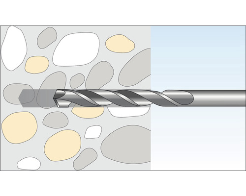 Bohrer im Einsatz in Stein