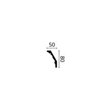 Profilleiste mit Abmessungen 50x80 mm