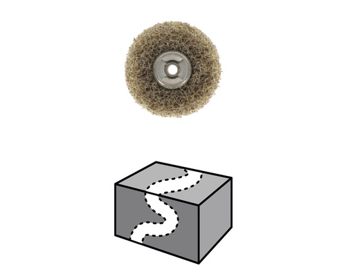 Schleifmoprad für Trennarbeiten und ein Symbol für Trennen