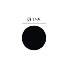 Kreis mit Durchmesser 155 Millimeter